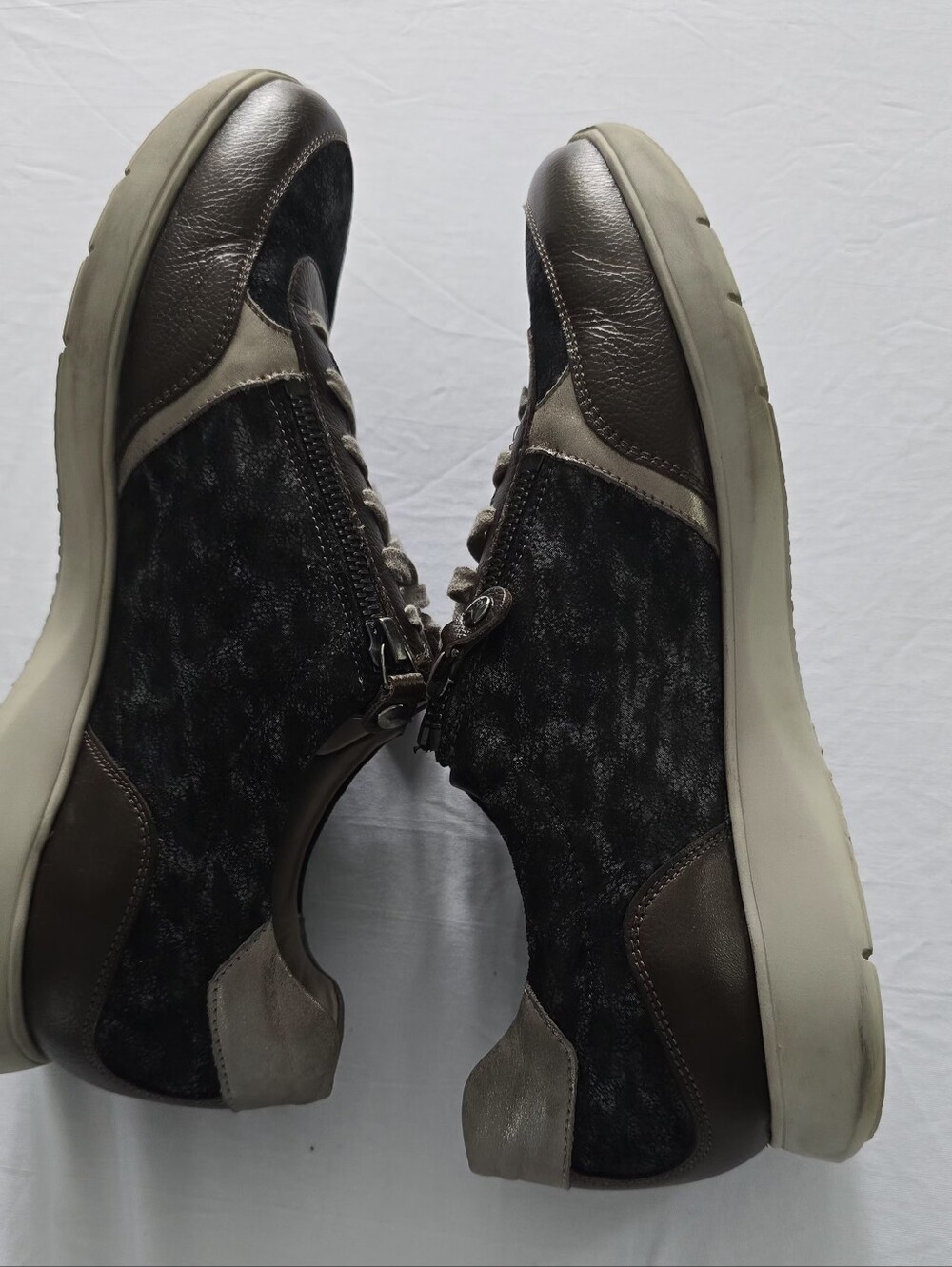 Mephisto Monia 9217 Sneaker Leather Gray Bronze Comfort Shoes Women's 9.5 (US) - Picture 11 of 16